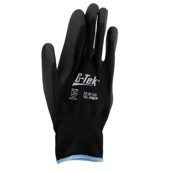 World Enterprises Poly Coated Nylon Gloves XXL PIP-33-B125/XXL - main